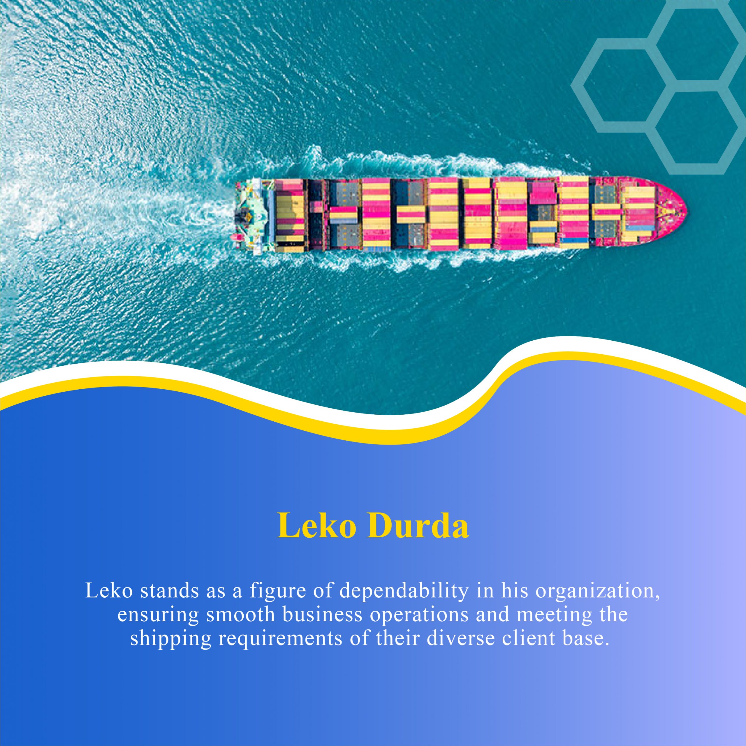 Leko Durda | CEO of ALFED SHIPPING